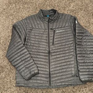EDDIE BAUER DOWN PUFFER JACKET MEN’S SIZE XL FULL ZIP OUTDOOR